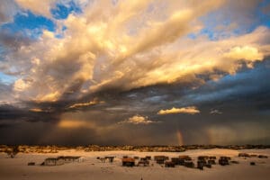 Storm clouds over Bevohitse, south west Madagascar